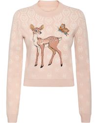 Philipp Plein - Roundneck Pullover With Fairy Embroidery Monogram - Lyst