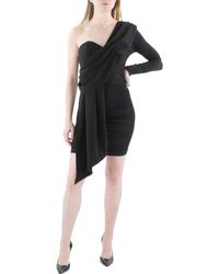 Lea & Viola - Ruched One Shoulder Cocktail And Party Dress - Lyst