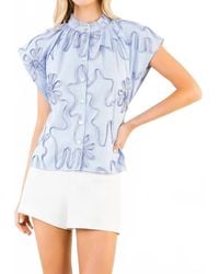 Thml - Floral Striped Top - Lyst