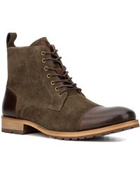Vintage Foundry - Seth Suede Toe Cap Combat & Lace-up Boots - Lyst