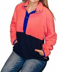Southern Marsh - Stay A While Longer Snap Fleece Pullover Sweater - Lyst