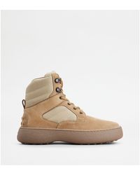 Tod's - W. G. Lace-Up Ankle Boots - Lyst