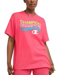 Champion - Short Sleeve Logo Graphic T-shirt - Lyst