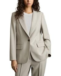 Reiss - Brittany Textured Wool-Blend Suit Jacket - Lyst