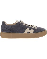 Hogan - Suede Low-Top Sneakers With Chunky Rubber Sole And Logo Detail - Lyst