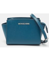 MICHAEL Michael Kors - Leather Mini Selma Crossbody Bag - Lyst