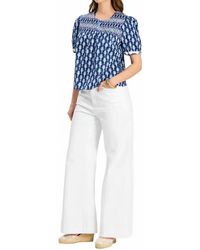 tyler boe - Kenzie Mixed Print Top - Lyst