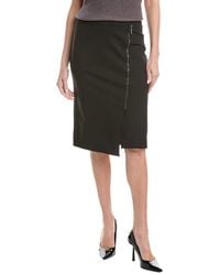Nicole Miller - Solid Skirt - Lyst