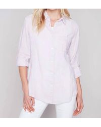 Charlie b - Linen Button Down Shirt - Lyst