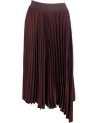 JOSEPH - Pleated Midi Asymmetric Skirt - Lyst