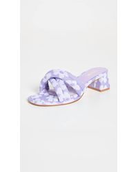 Larroude - Laguna Floral Knit Sandal - Lyst