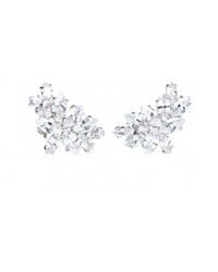 Avenue Chic - Bridal Leaf Earrings - Lyst