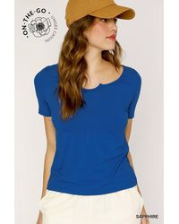 Umgee - Scallop Trim Fitted Tee - Lyst