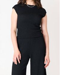 Dex - Textured Short Sleeve Top - Lyst