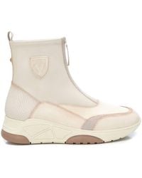 Xti - Carmela Leather Casual Booties - Lyst