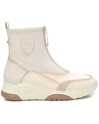 Xti - Carmela Leather Casual Booties - Lyst