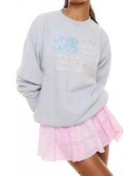 LoveShackFancy - Flag Long Sleeve Sweater - Lyst