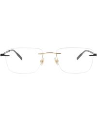 Montblanc - Square-Frame Metal Optical Frames - Lyst