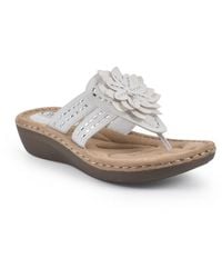 White Mountain - Cupcake Ii Embellished Thong Sandals - Lyst