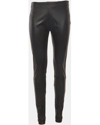 Maison Margiela - Knit And Leather Leggings - Lyst