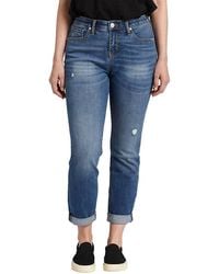 Jag - Carter Mid Rise Girlfriend Jean - Lyst