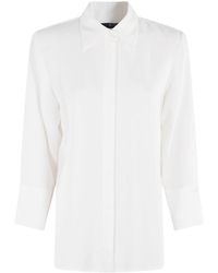 Seventy - Cady Crepe Viscose Stretch Shirt - Lyst