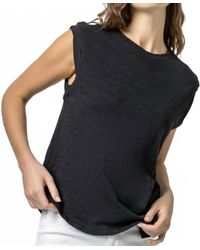 Lilla P - Twisted Binding Loose Knit Slub Tank - Lyst