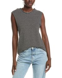 Officine Generale - Officine Generale Tank Linen-blend T-shirt - Lyst