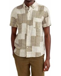 Billy Reid - Short Sleeve Brick Tuscumbia Shirt - Lyst