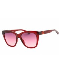 Calvin Klein - 54 Mm Cherry Sunglasses - Lyst
