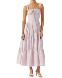 Astr - Temperance Tiered Milkmaid Maxi Dress - Lyst