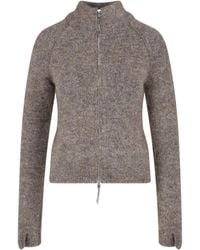 ROA - Textured High Collar Sweater - Lyst