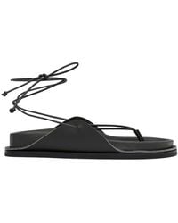 St. Agni - St Agni Everyday Tie-Up Leather Sandals - Lyst
