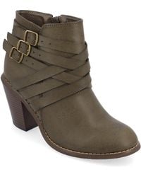 Journee Collection - Collection Strap Bootie - Lyst