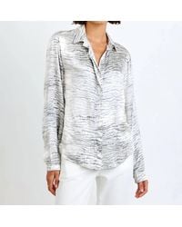 Bella Dahl - Clean Hidden Placket Top - Lyst