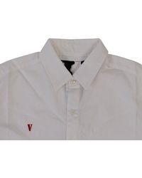 Vlone(GOAT) - & Red V Long Sleeve Button Down Shirt - Lyst