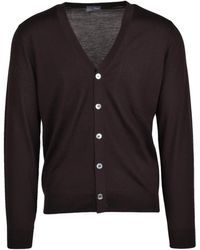 Drumohr - Thin Merino Wool V-Neck Cardigan - Lyst