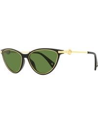 Lanvin - Cat Eye Sunglasses Lnv607s 001 Black/gold 57mm - Lyst