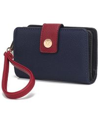 MKF Collection by Mia K - Shira Color Block Vegan Leather Wallet With Wristlet By Mia K - Lyst