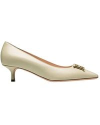 Bally - Evanca 45 Leather Pumps, Brand Size 35 Us - Lyst