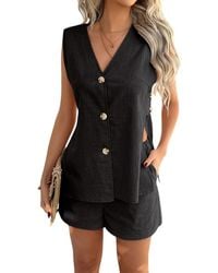 Luna Tuccini - 2Pc Vest & Short Set - Lyst