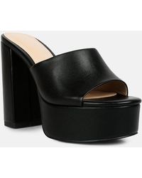 Rag & Co - Shuri Open Toe High Block Heel Sandals - Lyst