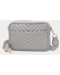 Fashnzfab - Chevron Patterned Rectangle Crossbody Bag - Lyst