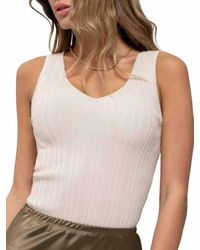 The Workshop - V Neck Sweater Knit Tank - Lyst