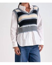 Elan - Kaia Sweater Vest Top - Lyst