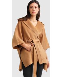 Belle & Bloom - Jackson Landing Wool Blend Cape Coat - Lyst
