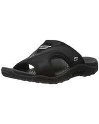 Skechers - Sun Fest Leather Signature Sport Sandals - Lyst