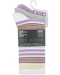 Ted Baker - Set Of 3 Crew Sock - Lyst