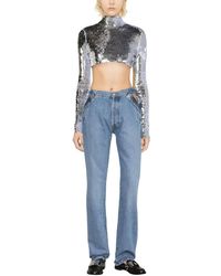 Coperni - High Rise Straight Leg Jeans - Lyst