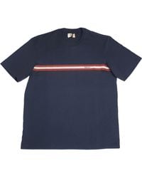 Bally - 6233735 100% Cotton Striped Logo T-Shirt - Lyst